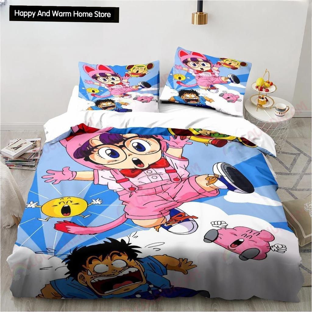 Новый милый мультяшный DR S-Slump Arale комплект постельного белья с рисунком аниме простыня King Twin Double Boys комплект постельного белья из микрофибры или полиэстера пододеяльник