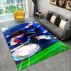 Retro Captain Tsubasa Soccer Cartoon Carpet Rug for Bedroom Living Room Sofa Doormat Home Decor,Kid Game Area Rug Non-slip Gift