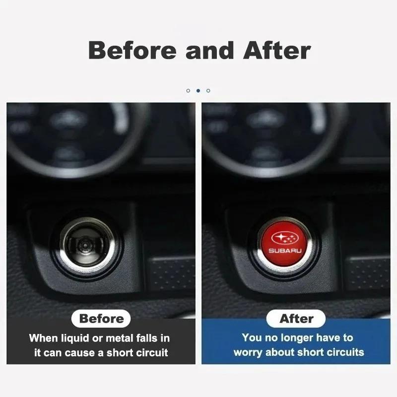 Anti-Dust Cigarette Lighter Plug Cap For Subaru Impreza XV Forester Outback Legacy Levorg WRX G3 G4 SH SK SJ BS SR9 Power Outlet wue5