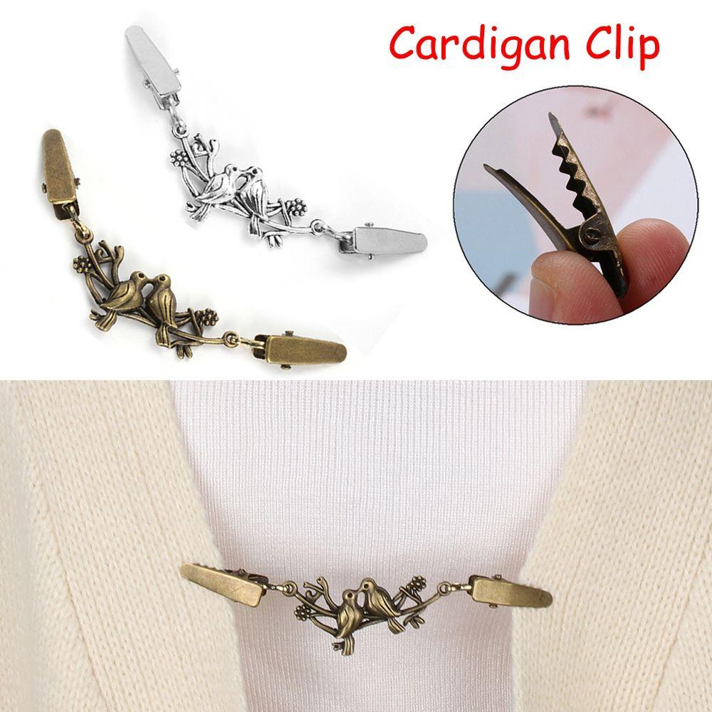 Charm Gift Retro New Cardigan Clip Shawl Brooch Sweater Blouse Pin Duck Clip Clasps
