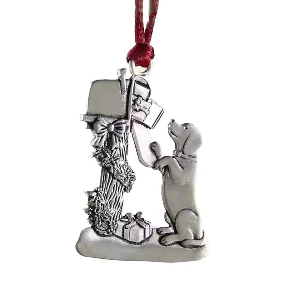 Santa Claus Solid Pewter Christmas Tree Ornament Gnomes Christmas Decorations  DIY