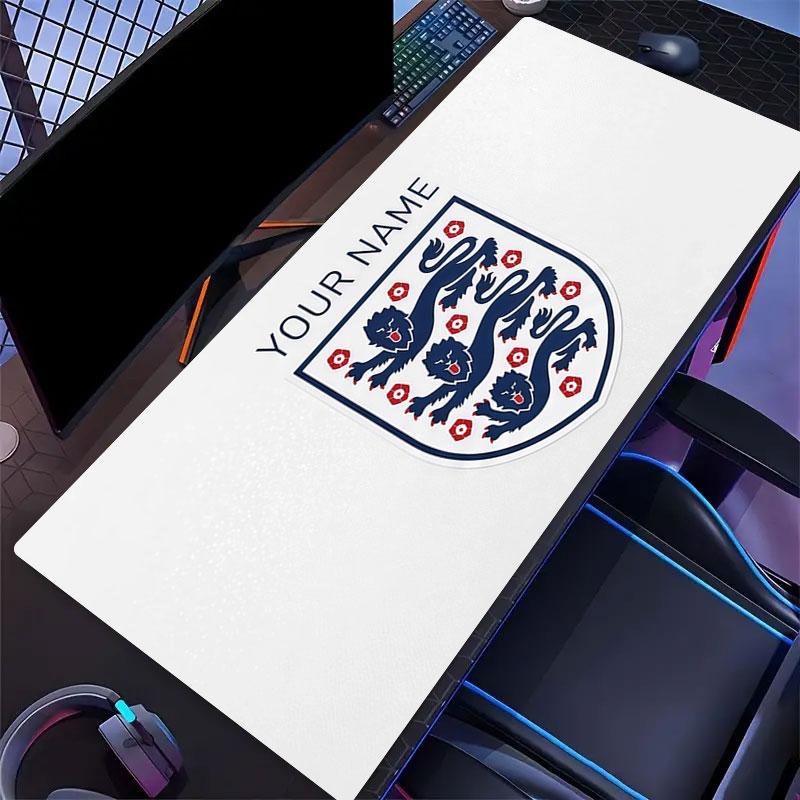 Custom Name,England Mouse Pad, Large Gaming Desk Mat, Non-slip XXL Mousepad for Laptop & Tablet, Mini PC Playmat with Stitched Edges
