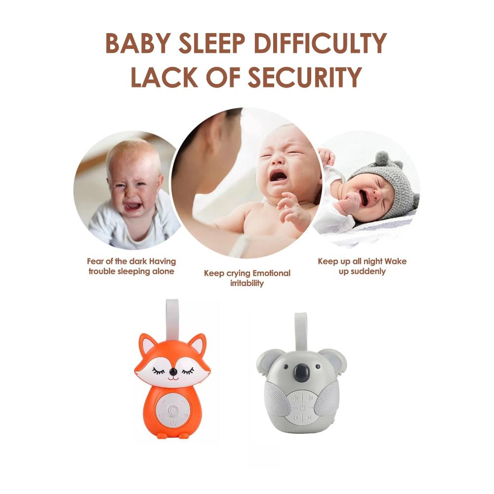 1pc Baby White Noise Soother Machine with 5 Soothing Sounds Music Timer for Newborn Toddler Sleep Aid Stroller Home Use