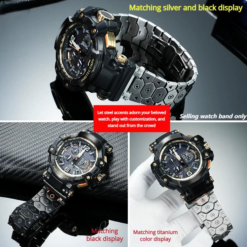Для Casio -SHOCK 5410 GPW-1000 GPW1000 Серии Модифицированный Нержавеющая Сталь Ремешок мужской Металлический Браслет часовой ремешок Аксессуары инструменты