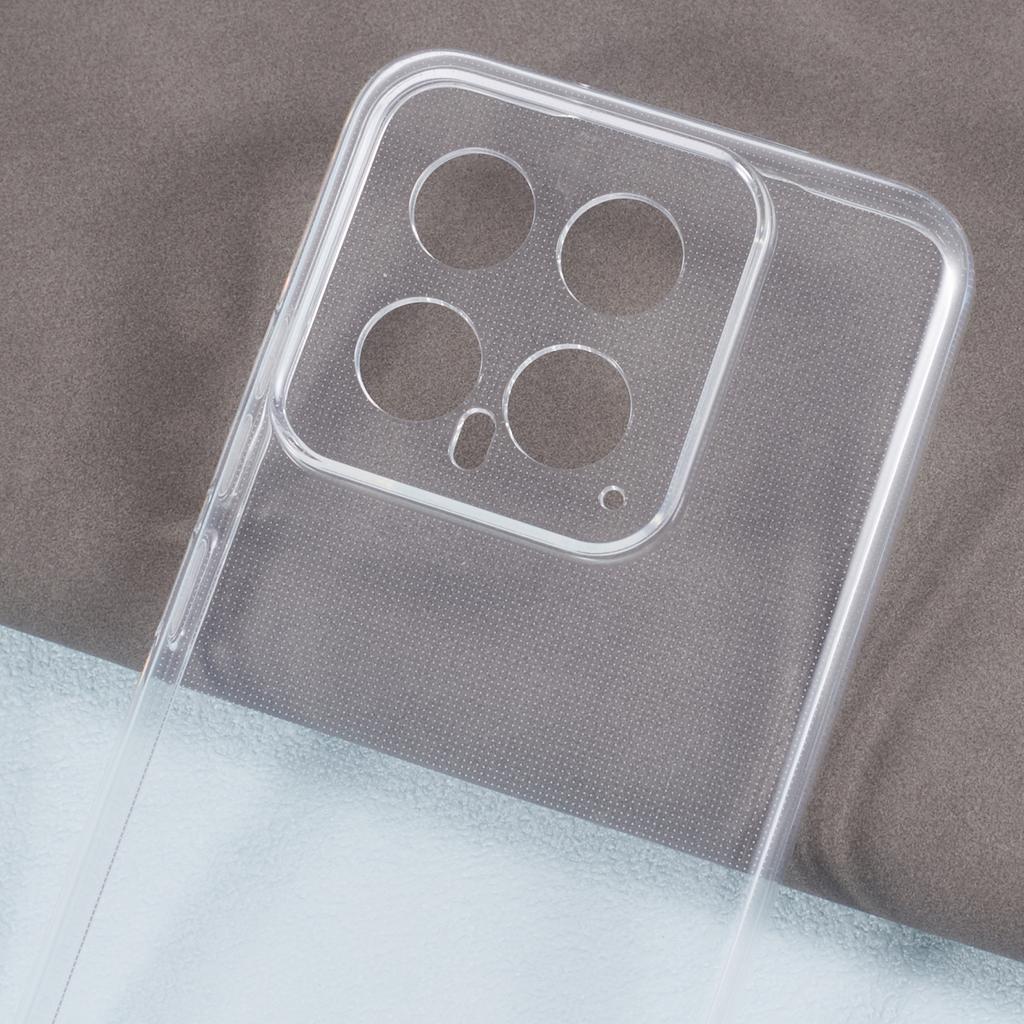 For Xiaomi 14 Cell Phone Case Clear Watermark-free 2.0mm TPU Back Shell