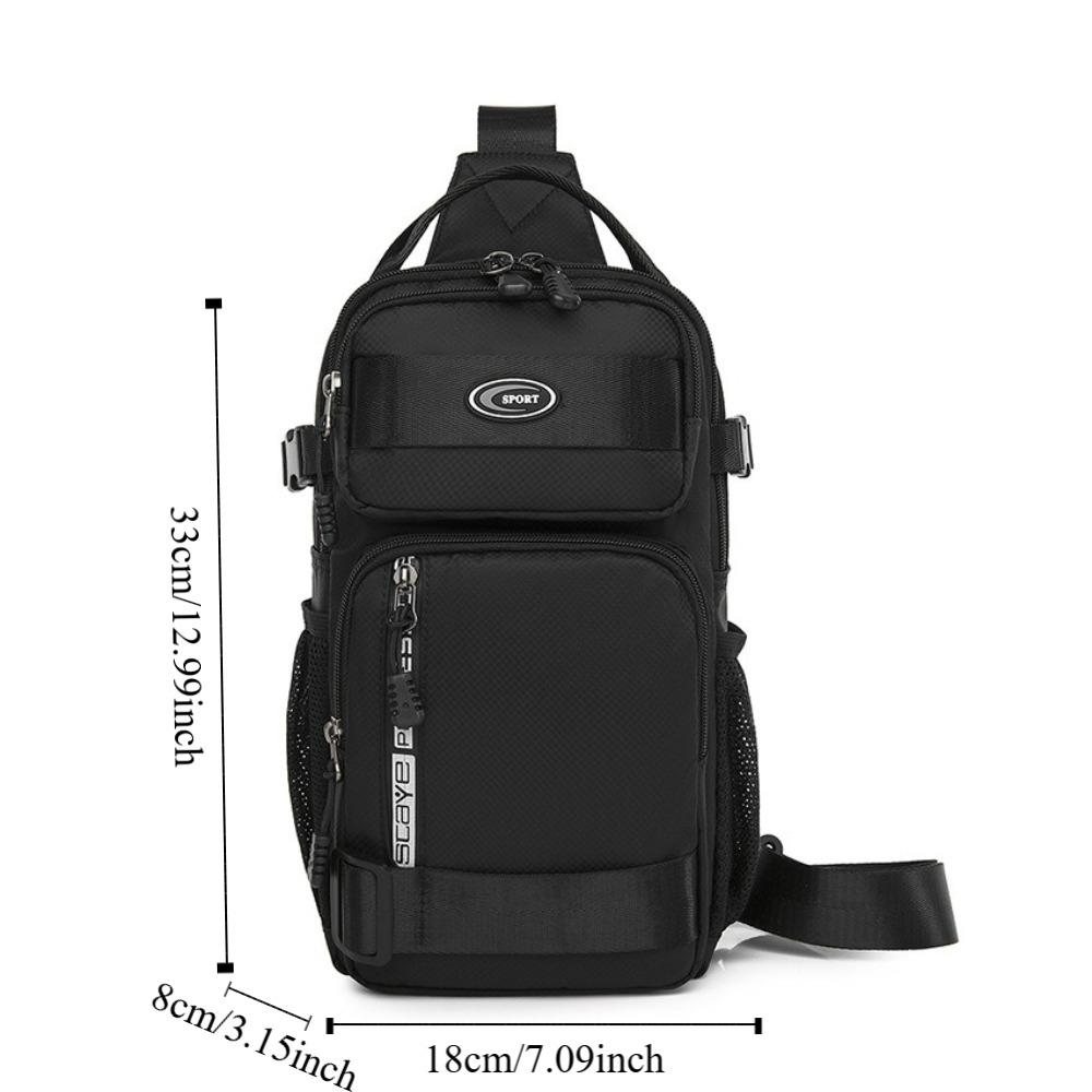 Multifunction Sports Message Bag Large Capacity Shoulder Crossbody Bag Men Chest Bag Outdoor