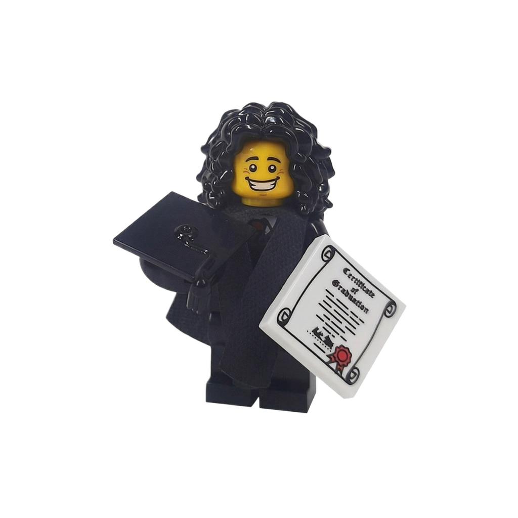 Miniature Building Block Accessories, Graduation Gowns, Doctoral Caps, Cloaks, Decorative Toys