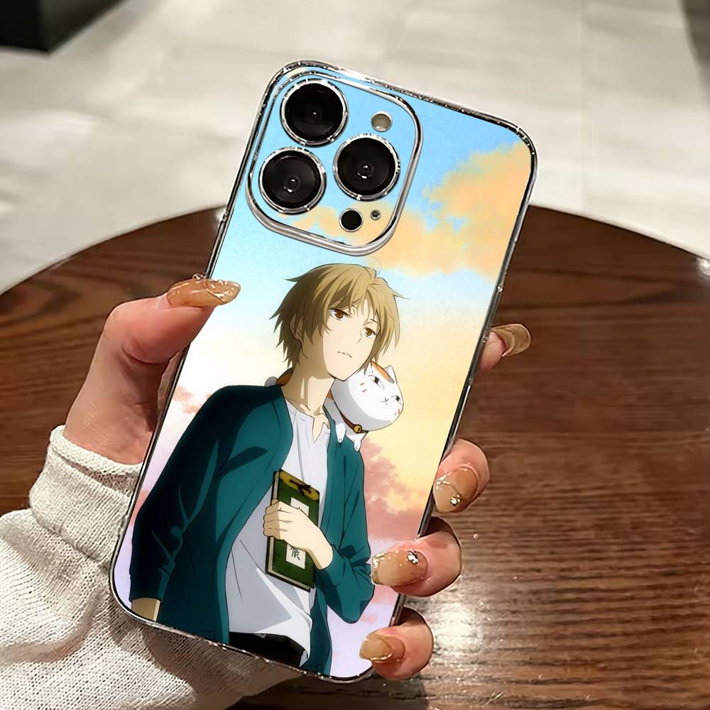 Natsume Y-yuujinchou Nyanko Phone Case Transparent Silicone Soft For iPhone 17 16 15 14 13 12 11 Mini Pro Max Plus