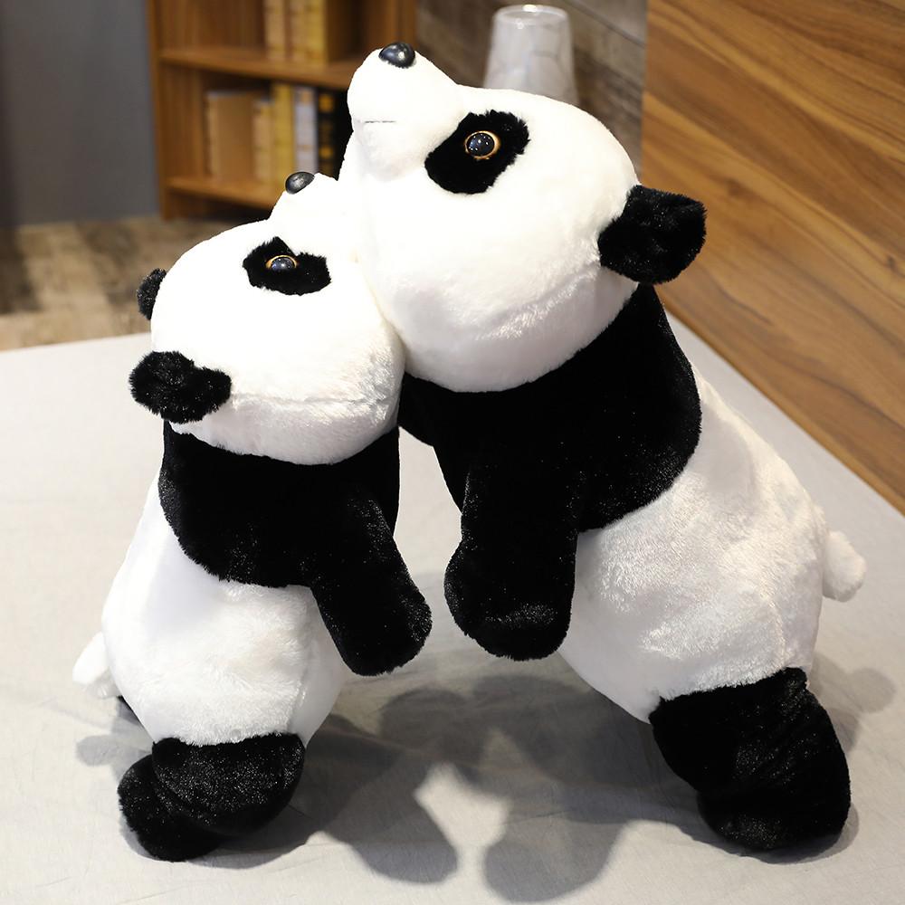 New 50Cm-110Cm Lying Panda Plush Toys Soft Cartoon Animal Black And White Stuffed Doll Sleeping Pillow