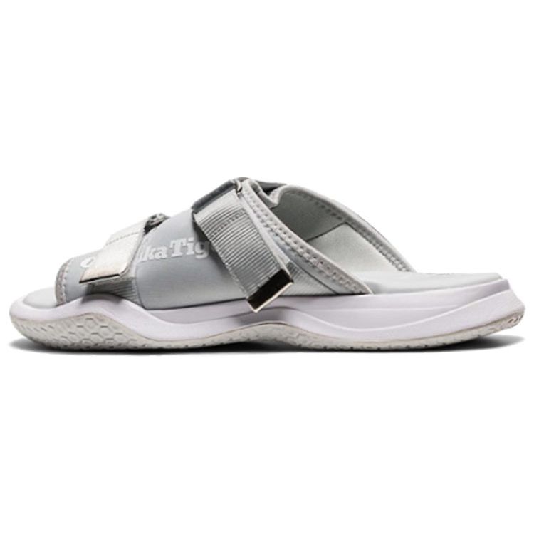 ONITSUKA TIGER Ohbori Slider 2.0 Slip-On Trendy Sports Non-Slip Slide Sandals Unisex Sandals Silver 1183B499-020