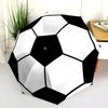 1PC football sport Umbrella Portable Folding Umbrella Iron Frame Hole Bone Structure Outdoor Home Umbrella A10