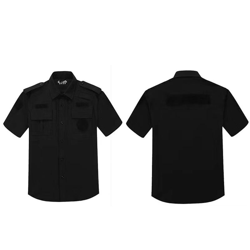 99 быстро устанавливаемая черная, темно-синяя нашивка на липучке, приемлемая рабочая одежда SS с короткими рукавами, полицейская униформа охранника для взрослых унисекс