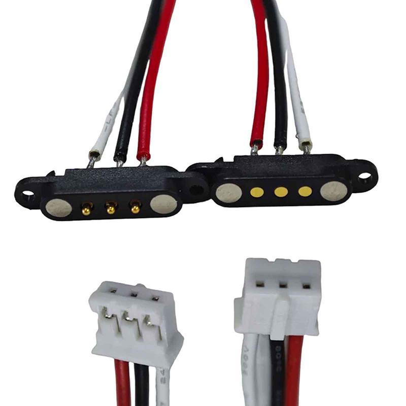 2PCS 2/3/4Pin Male Female Adapter 2A Magnetic Extension Cable Connector For Parts Accessories