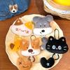 Cartoon Plush Animal Cat Dog Cute Little Tail Pendant Keychain Backpack Hanging Decoration Ornament Couple Friends Gift