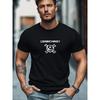 Мужская летняя повседневная футболка с коротким рукавом с узором COMBICHRIST