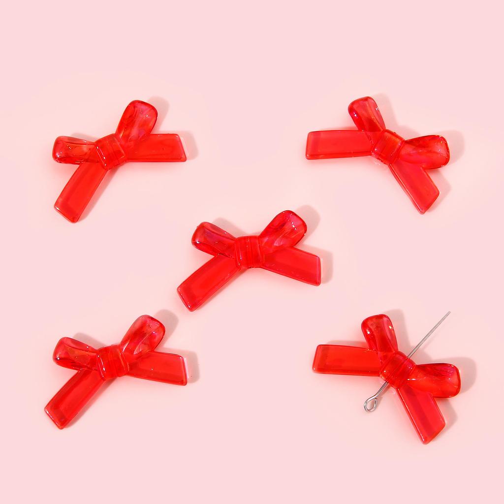 4 шт. 34*20 мм акриловые волшебные цвета бантик аксессуары для изготовления ювелирных изделий DIY очаровательное украшение