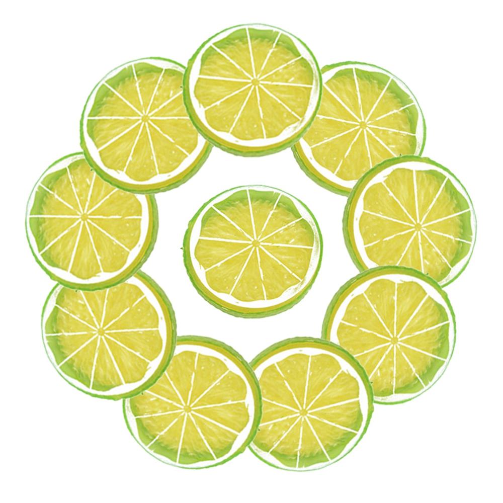 Decoration Photography Props Fake Limes Chips Artificial Lemon Slice Kitchen Decor Simulation Fruit