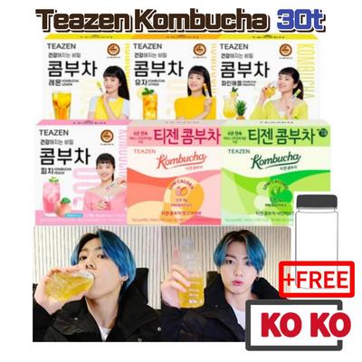 Teazen Порошок чайного гриба 6 вкусов 30т / Лимон, Цитрон, ананас, персик, манго, гуава, блестящий мушкет