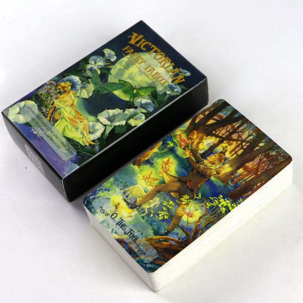 Викторианское Таро Фей, Викторианское общество фей с этой прекрасно иллюстрированной колодой из 78 карт на основе RWS 10,3*6 см