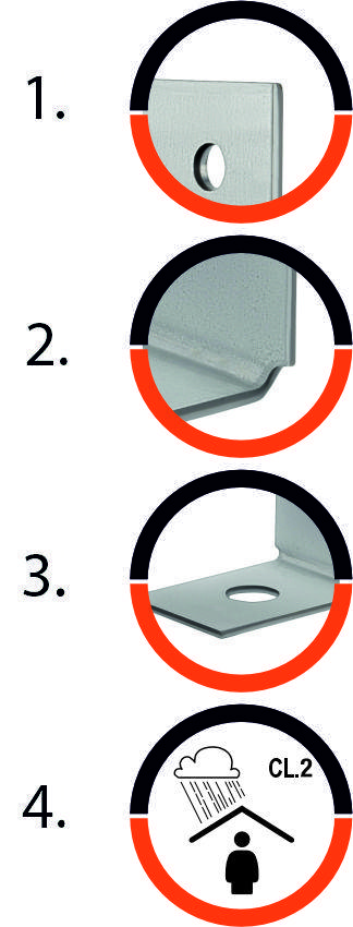 Anchor Connector Ah19050/2 190X50X40X2Mm