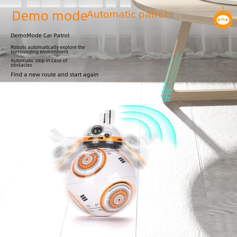 Planet Wars BB8 Intelligent Remote Control Robot Toy with Rotating Light & Music