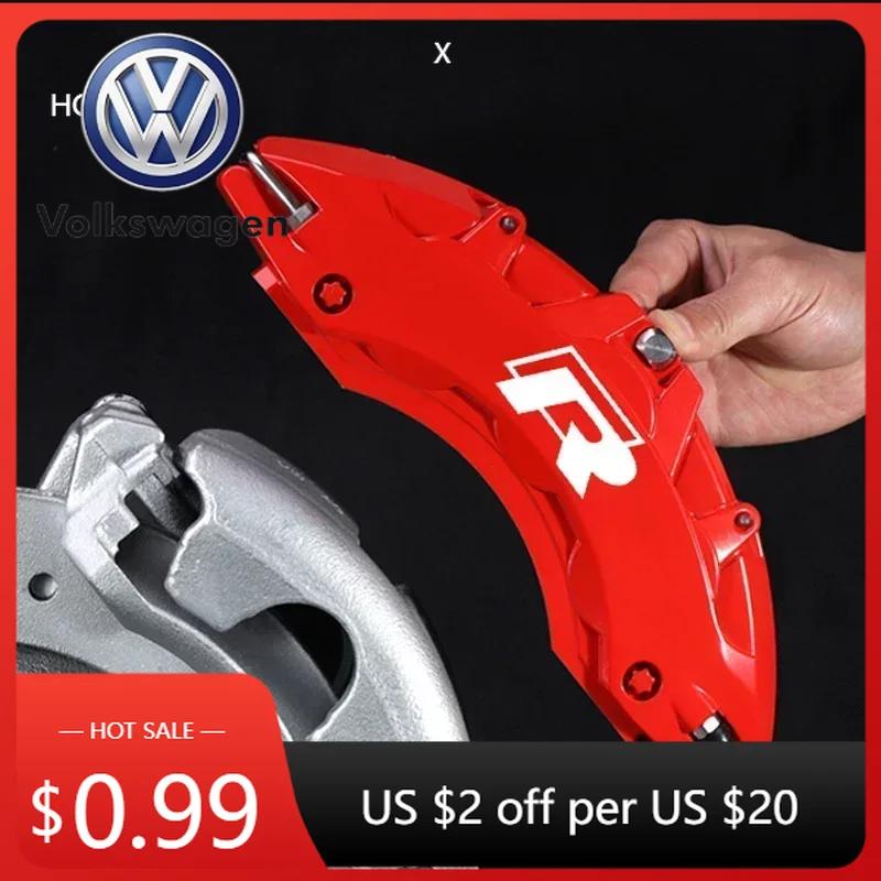 OPQ1 2026 Hot VOLKSWAGEN for Volkswagen VW 4Pcs Car Brake Caliper Vinyl Stickers Rline R Line Golf 3 5 7 Polo Passat GTI Bora Jetta V