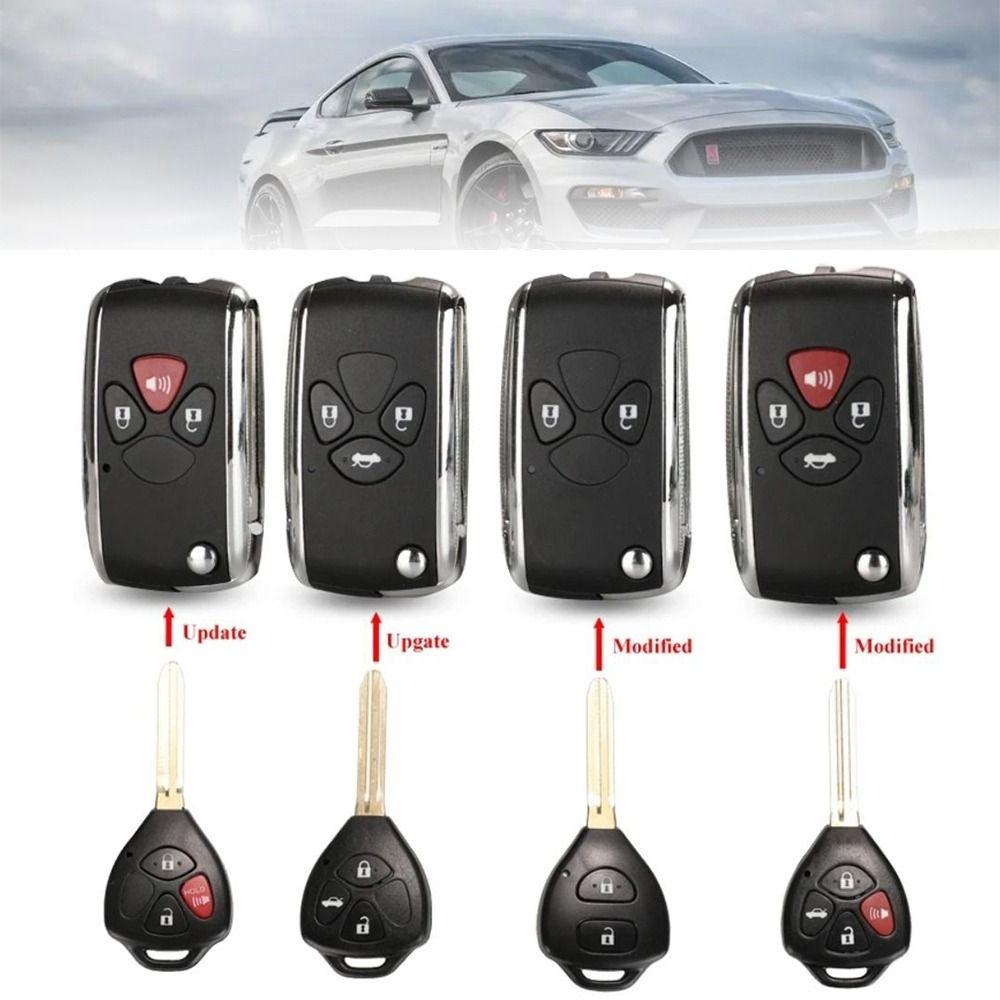 Модифицированный чехол для дистанционного ключа для Toyota/Avlon/Crown/Corolla/Camry RAV4/Reiz/Yaris/Prado, автомобильные аксессуары