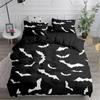 Halloween Flying Vampire Bedding Set Bats Duvet Cover Witchcraft Magic Comforter Cover Single Double King Polyester Quilt Cover
