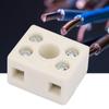 5Pcs 2 Postion 5 Hole Ceramic Wiring Terminal Block High Frequency Porcelain Dua