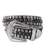 Women's Rhinestone Crystal Waist Belt for Jeans or Dress, European and American Style with Inlaid Rivets