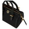 TORY BURCH Tory Burch T Monogram Fabric With Cow Leather Barrel Bag, Handbag, Shoulder Bag Small Women's Black 152131-001