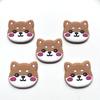 10PCS New Popular Cute Shiba Inu Pvc Decorative Flat Back Suitable Hair Accessories Refrigerator Sticker Phone Case Decorative Scrapbook Diy Materials