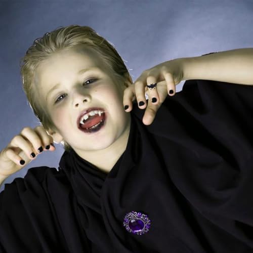 HONITANO 60Pcs Halloween Plastic Rings Spider Bat Design Kids Party Favors Random Color
