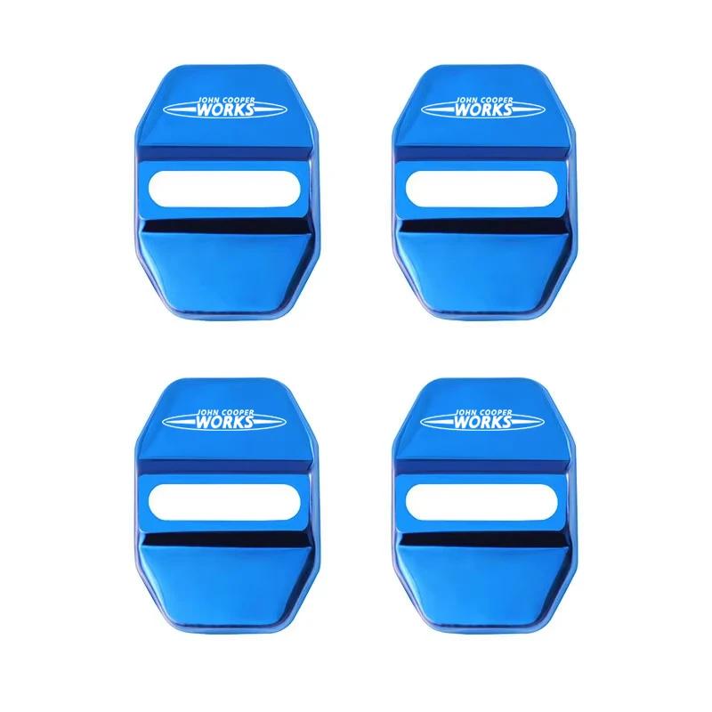Zinc Alloy Car Door Lock Buckle Cover Protective Covers For MINI JCW Cabrio Cooper Countryman Aceman Clubman Coupe Paceman uylez55
