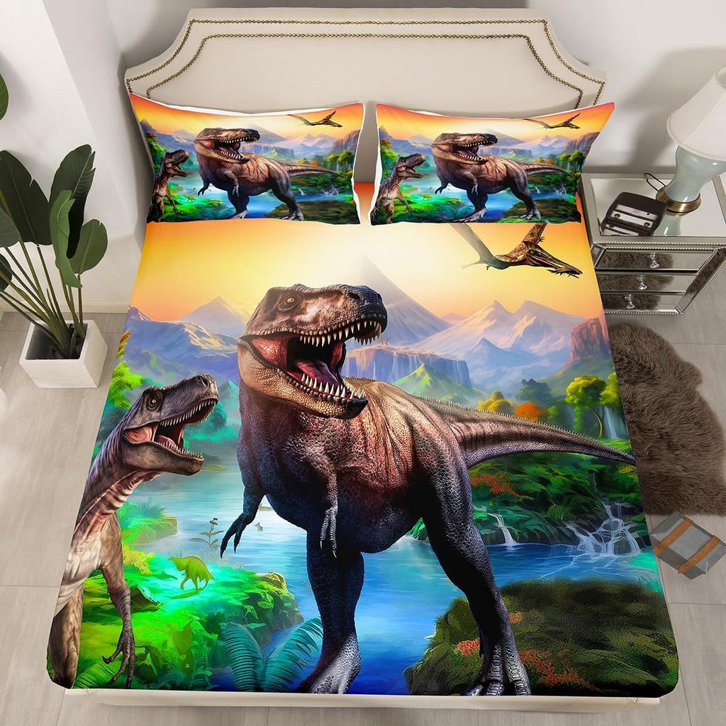 Матрас с мультяшным рисунком лягушки, трехкомпонентный комплект постельного белья с цифровой печатью, для взрослых и детей