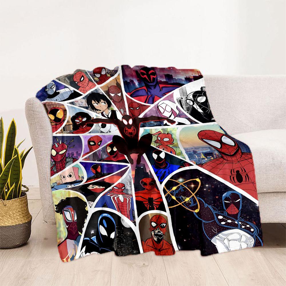 1pc Spider-Man City blanket Soft and Warm for Sofa Office Camping Travel Livingroom Great Gift for Friends and Family Comfortable