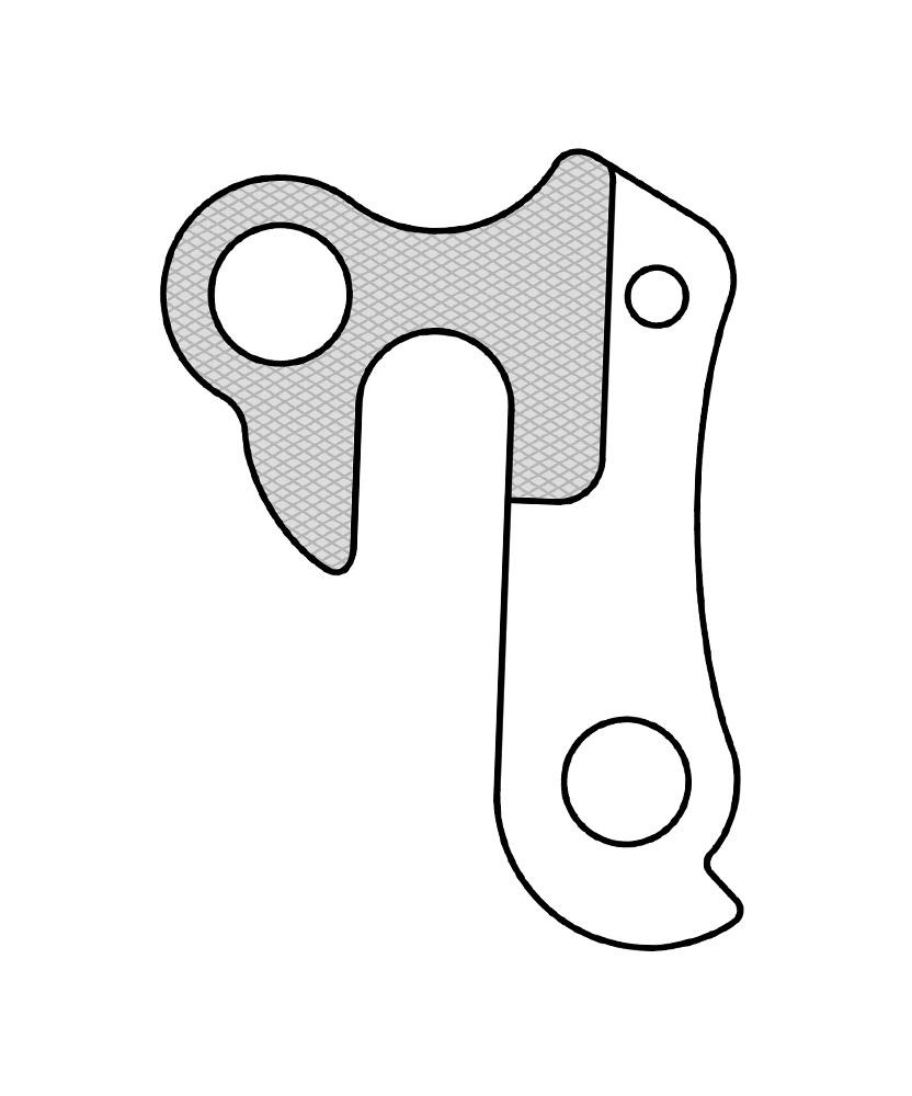 Gw-7M Gh-021 Derailleur Hanger For Bianchi Colnago Giant Kona Hercules Black