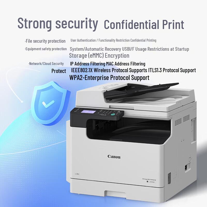 Canon iR2224n Wireless Black & White Laser Multifunction Printer CN plug (adapter included)