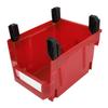 Parts Storage Box Plastic Hangable Stackable Storage Tray for Candy Hardware Craft Supplies 276 X 213 X 178mm Red
