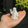 Фигурка призрака из материала PLA, 3D-печатная фигурка камня, Крутая статуэтка с жестом руки, Матовая статуэтка, Белый декор для стола в спальне, игровой студии, Подарок на Хэллоуин