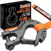 Forged Steel Winch Hook 3/8in 16Ton 13500/35500Lbs Extreme Hook for Winch Cable Ropes Forged Steel & E-Coated Finish
