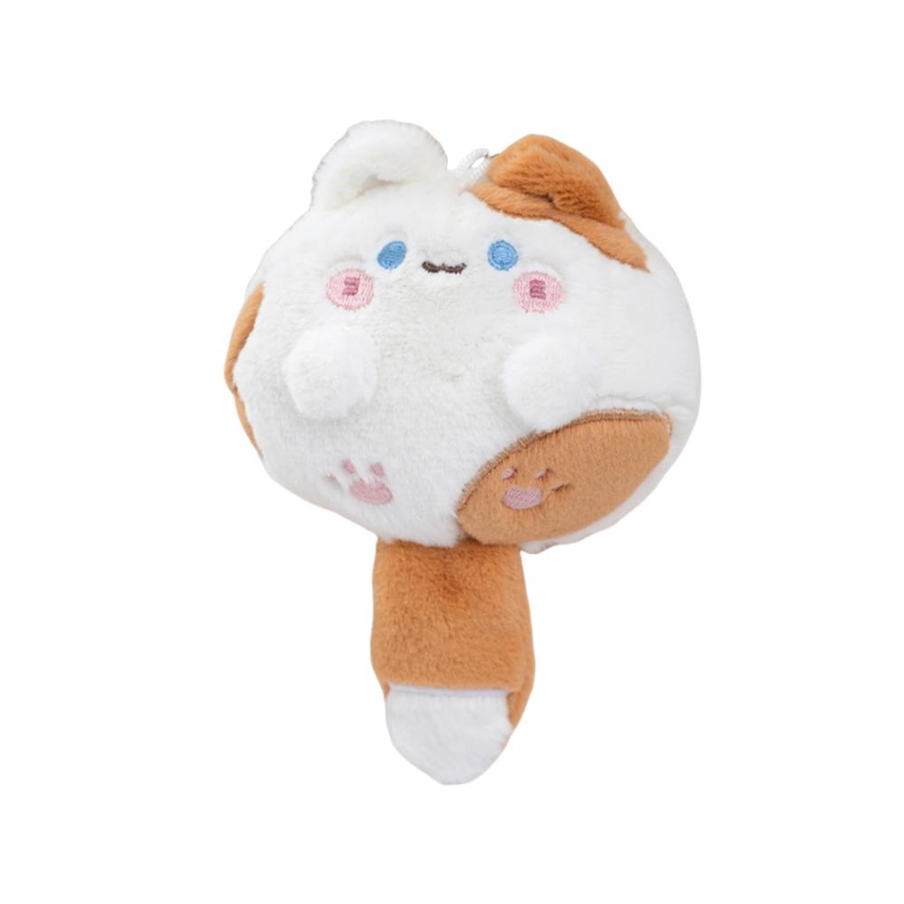 Squeak Long Tailed Cat Hanging Pendant Cute Bag Ornaments Stuffed Cat Key Chain for Girl's Bag