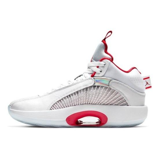 Jordan 35 Низкие Белые Огненно-красные - CQ9433-100