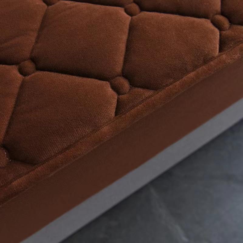 Теплая утолщенная стеганая простыня из кораллового флиса, зимняя плюшевая простыня King, двойной размер, индивидуальный наматрасник, не включая наволочку