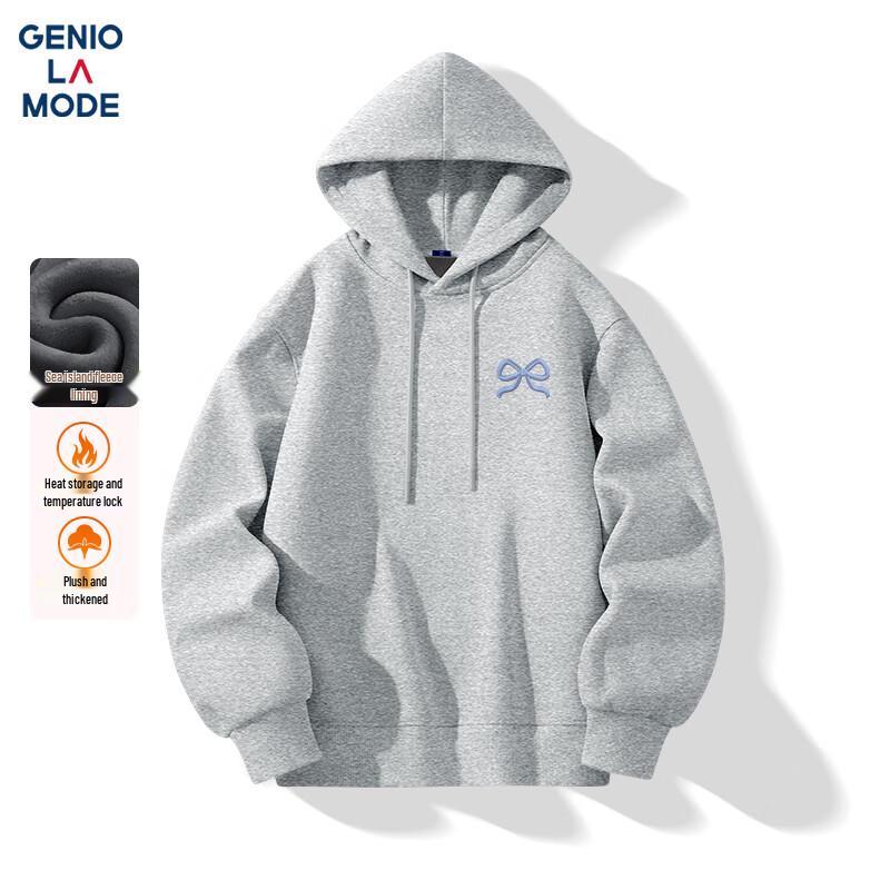 Мужская толстовка с капюшоном на флисовой подкладке GENIOLAMODE