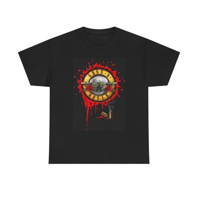 Графическая футболка Guns And Roses Винтажный рок-мерч Унисекс Плотный хлопковый футболка Унисекс футболка