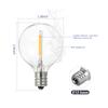 AC230V Globe LED G40 Bulb Lamp 25 Pack E12 Base Socket Holder IP44 Water Resistance Warm White for String Light Home Party Decoration Wedding
