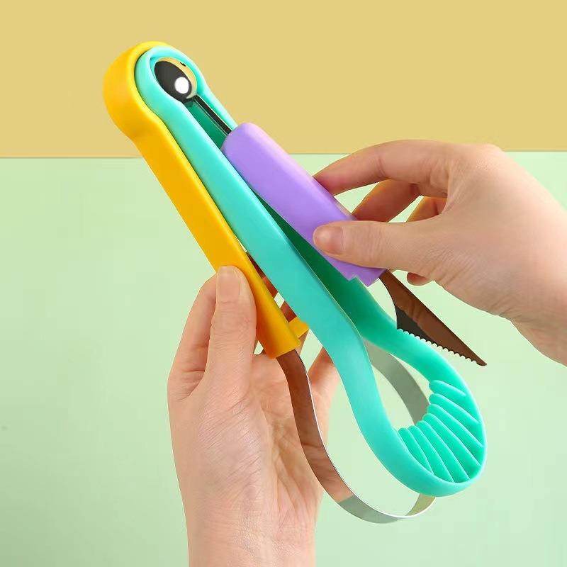 1 шт. Многофункциональная ложка-шарик для вырезания фруктов из нержавеющей стали, двусторонняя ложка-шарик для арбуза, инструмент для вырезания дыни и фруктов