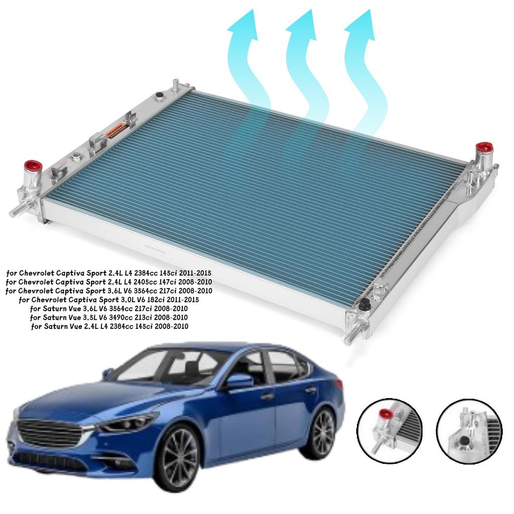 Для Chevrolet Captiva Sport 2008-2015 Полностью алюминиевый радиатор Охладитель Охлаждающая жидкость для Saturn Vue 3.5L V6 3490cc 213ci 2008-2010