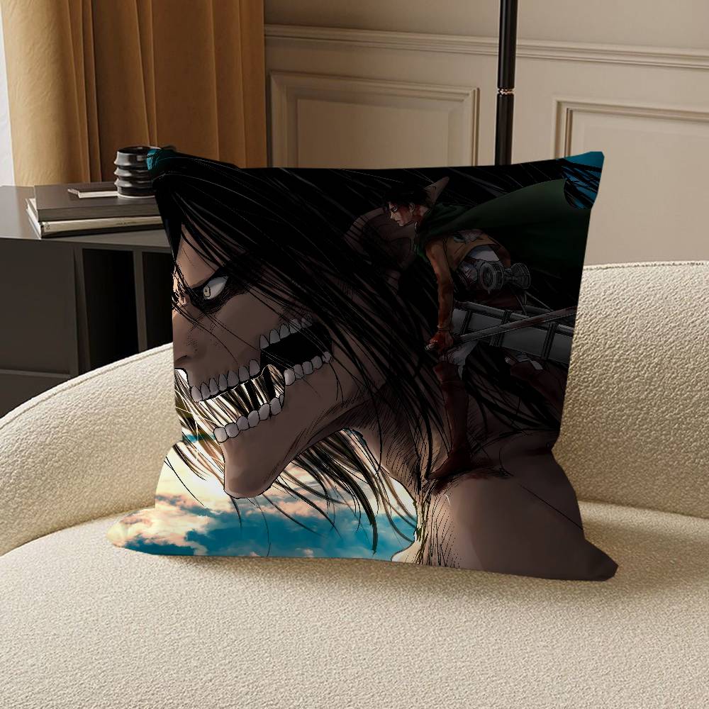 Аниме А-атака титанов Стич Счастливый Дракон наволочка чехол для диванной подушки украшение для дома комнаты подарок для детей